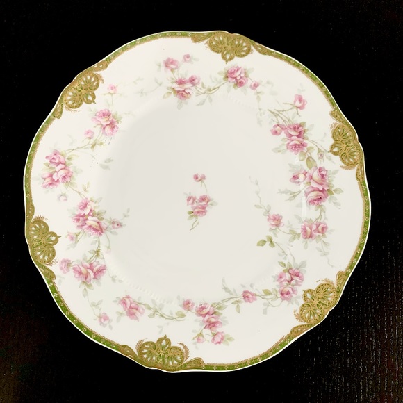 Haviland Dining Theodore Haviland Limoges France Pink Roses Gold